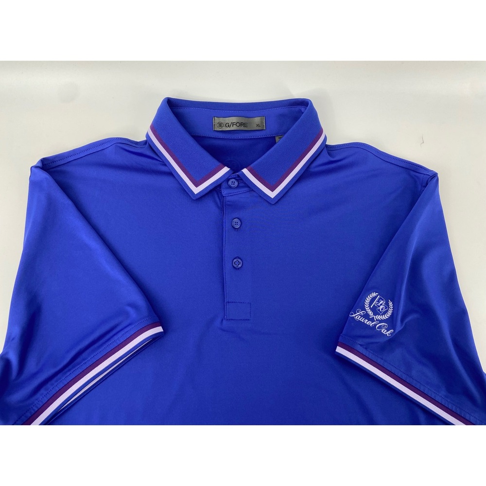 G/FORE Polo Shirt Men XL Blue Athletic Golf Performance Wicking  Laurel Oak